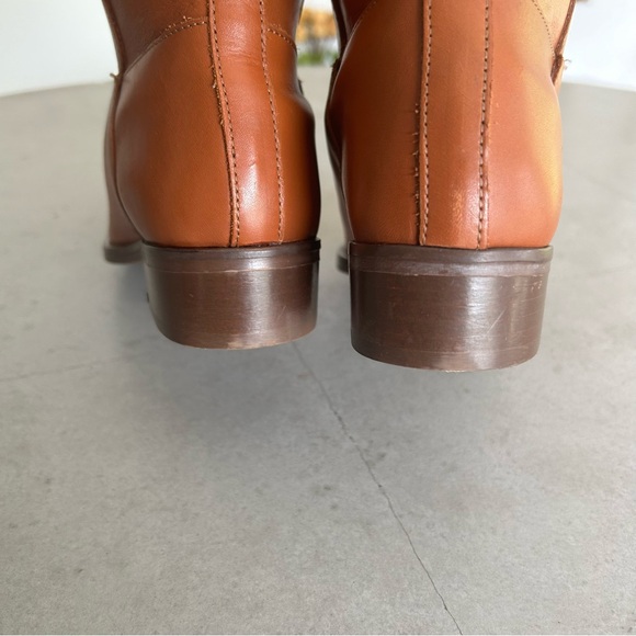 NWOT J. Crew Brown Leather Knee High Riding Boots Fall Winter Minimalist Boho 6 - Picture 6 of 9
